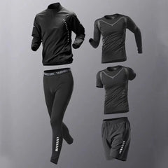 2024 GYM FITNESS Men's Sets Quick Dry 1-5 Piece Outdoor Sports Jogging Pants Workout Clothes Morning Run Training Sportswear
