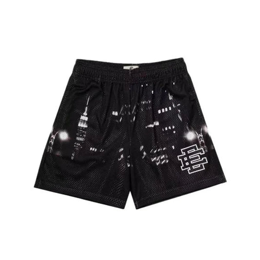 EE Basic Short NEW YORK CITY SKYLINE 2022 men's casual shorts fitness sports pants summer gym workout mesh shorts men shorts