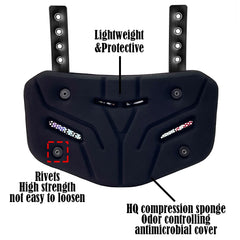 Universal Football Back Plate Shoulder Pads Sports American football Rear Protector Lower Back Pads for Adults Backplates