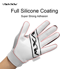 VXW American Football Gloves Receiver Non-slip Silicone Palm Sticky Breathable Adjustable Rugby Sports Men Women Youth