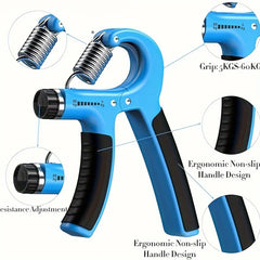 Hand Grip Strengthener Adjustable Resistance Men and Women Finger Massager Expander Workout Strength Muscle Wrist Gym Equipment
