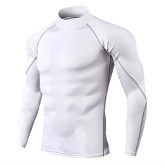 Winter Man Compression Shirt Cycling Clothing Warmth Shirt Warm Bottoming Shirt Men Compression T-Shirt Gym Sportswear 2024 New