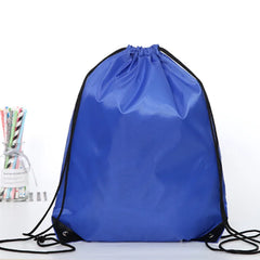 Portable Men Women Sports Gym Bag Drawstring Bag Belt Waterproof Foldable Backpack Shoes Clothes Yoga Running Fitness Travel Bag