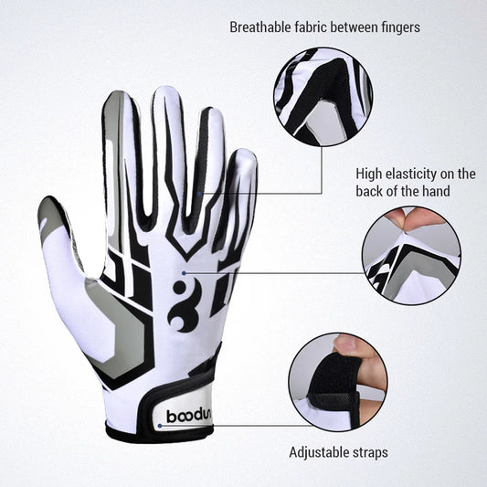 Rugby Gloves American Football Sports Grip Gloves for Fitness Wear-resistant Outdoor Activities Enhanced Grip