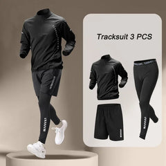 2024 GYM FITNESS Men's Sets Quick Dry 1-5 Piece Outdoor Sports Jogging Pants Workout Clothes Morning Run Training Sportswear