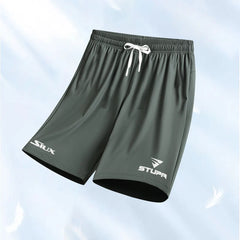 2024 Summer Men's Tennis Breathable Shorts Boutique Fashion Gym Men Running Sports Drawstring Shorts Club Game Training Clothing