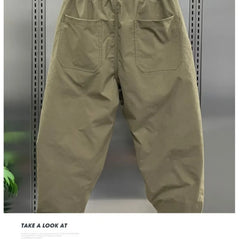 Jogger Pants Summer Man Pants Men's Cropped Trousers Sweatshirt Joggers Jogging Sport Big Size Korean Popular Clothes Gym Cargo