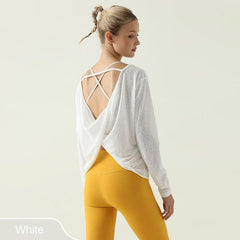 Long Sleeve Yoga Shirts Sport Top Fitness Clothes Wear for Women Gym Femme Jersey Mujer Running