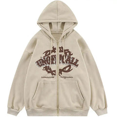 Zip Up Hoodie Women Men 2023 Y2k Kawaii Harajuku Clothes Full Gothic Web Sweatshirt Hip Hop Grunge Oversized Jacket Coat Tops