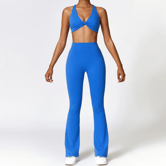Yoga Set 2 Pieces Gym Set Workout Clothes for Women Seamless High Waist Leggings Sports Bra Suit Female Clothing Women Tracksuit