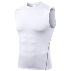 Men Gym T-Shirt Bodybuilding Basketball Tank Top Man Quick Dry Compression Sleeveless Shirt Fitness Singlets Vest Male Clothes