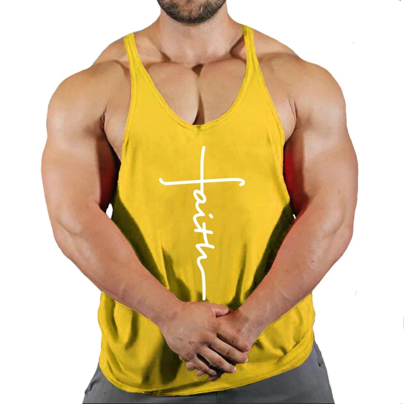 2024 new mens cotton tank tops shirt gym fitness vest sleeveless male casual bodybuilding sports man Workout clothes clothing