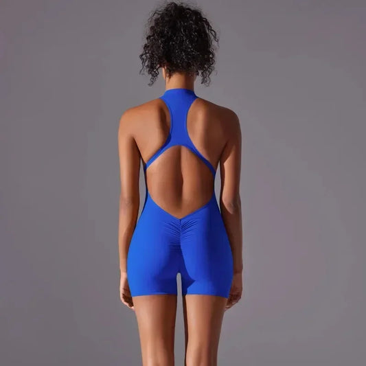 Women Bodysuits Gym Push Up Workout Clothes Fitness Sports Bodysuit Yoga Suit Breathable Quick Drying Sports Yoga Clothing