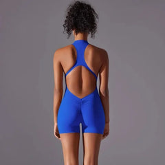 Women Bodysuits Gym Push Up Workout Clothes Fitness Sports Bodysuit Yoga Suit Breathable Quick Drying Sports Yoga Clothing