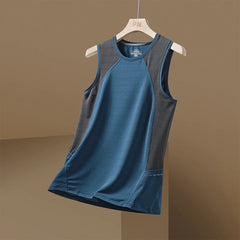 Short Sleeve Vest Men's For 2024 Summer Patchwork Black Red Tshirt GYM Tank Top Tees Fashion Clothes OverSize 3XL O NECK