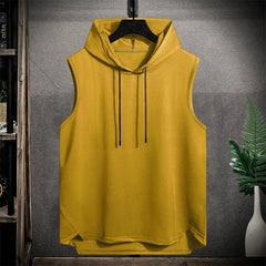 Short Sleeve Quick Dry Vest Men's For 2024 Summer Black Grey Tshirt GYM Tank Top Tees With Hoodies Fashion Clothes OverSize 4XL