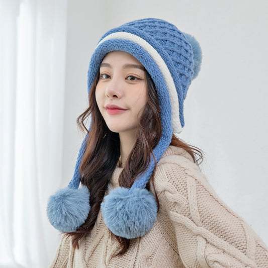 Women's Fashion Ear Protection Korean Woolen Hat