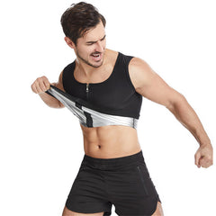 Sports Fitness  Men's Corset And Abdomen Sweat Suit