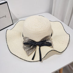 Summer Beach Straw Hat Korean Style All-match Lace