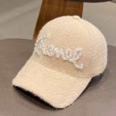 Autumn And Winter Warm Pearl Versatile Baseball Hat