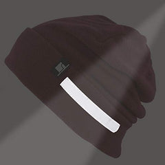 Fleece Winter Functional Beanie Hat Cold Weather-Reflective Safety for Everyone Performance Stretch