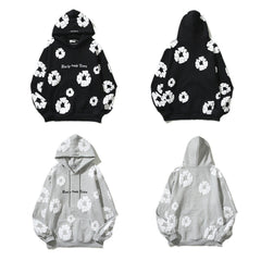 Pure Cotton Coat Three-dimensional Foam Kapok Printed Hoodie Sweater