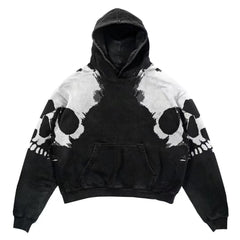 Men's Casual Letter Explosion Print Hoodie