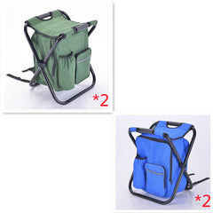 Multifunction Outdoor Folding Chair Ice Cooler Picnic Bag Camping Fishing Stool Backpacking Hunting Rest Chair