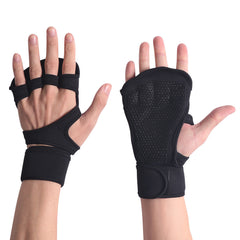 Halffinger Hand Lifting Workout Grip Training Sports Anti Slip Breathable Exercise Fitness Gloves