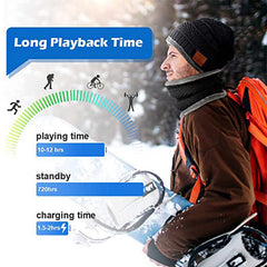 Earphone Music Hat Plus Velvet Warm Bluetooth Hat