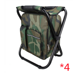 Multifunction Outdoor Folding Chair Ice Cooler Picnic Bag Camping Fishing Stool Backpacking Hunting Rest Chair