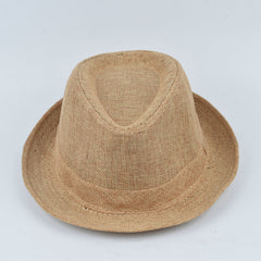 Manufacturers Supply Jazz Hat British Style Cotton And Linen Solid Color Top Hat