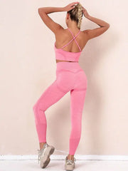 Seamless Women Gym Sets Female Sport Leggings Gym Suits Wear Running Clothes Fitness Sport Workout Suit Long Sleeve Shirts Bra