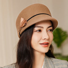 Autumn Winter Vintage Top Hat Female Fashion Small Equestrian