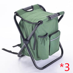 Multifunction Outdoor Folding Chair Ice Cooler Picnic Bag Camping Fishing Stool Backpacking Hunting Rest Chair