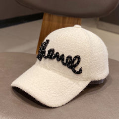 Autumn And Winter Warm Pearl Versatile Baseball Hat