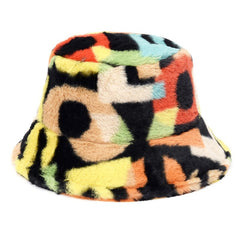 Cow Pattern Female Print Korean Fashion Plush Hat